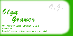 olga gramer business card